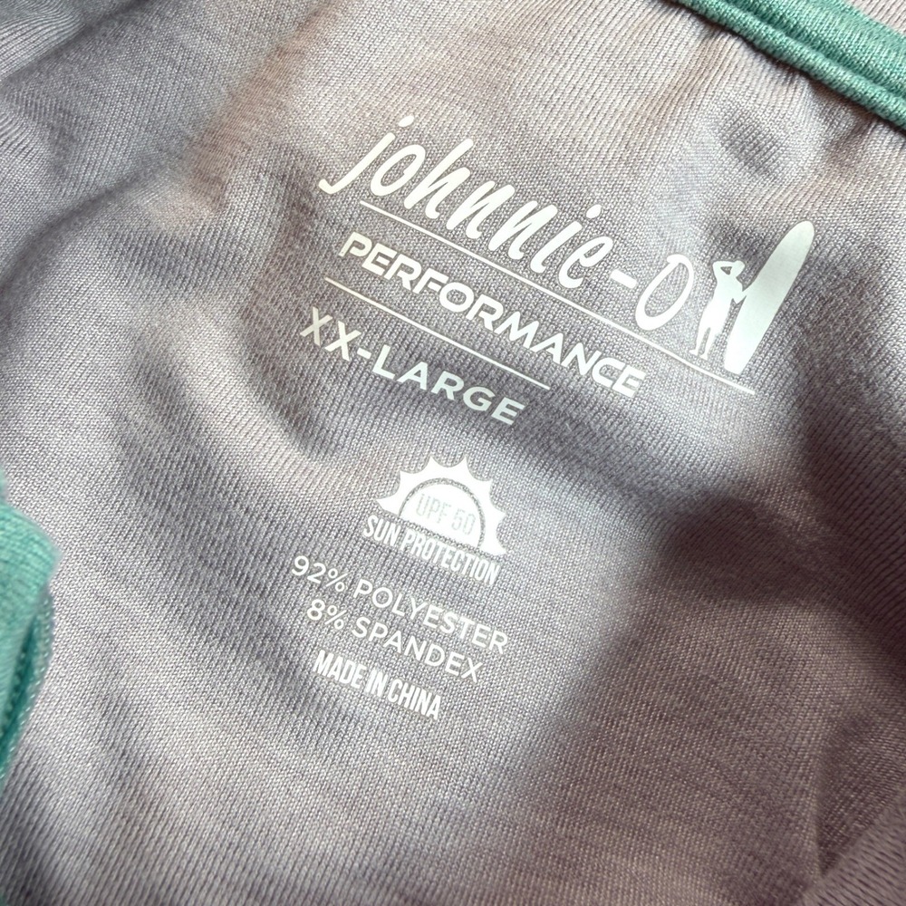 Johnnie-O Pullover Mens XXL Green Freeborne 1/4 Zip Golf JMKO3620 Men EUC - Picture 2 of 11